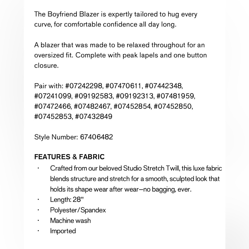 Express Studio Stretch Twill Boyfriend Blazer - Picture 5 of 5